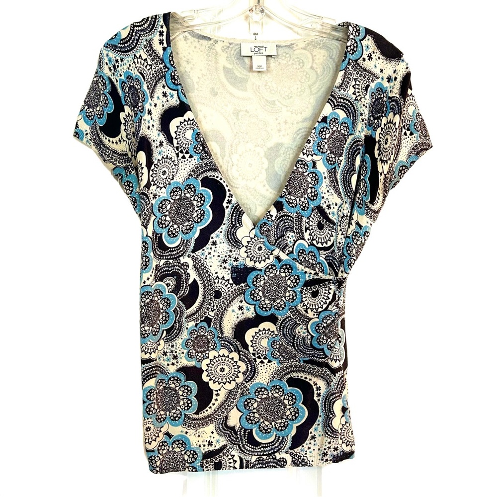 Ann Taylor Loft Floral Paisley Top